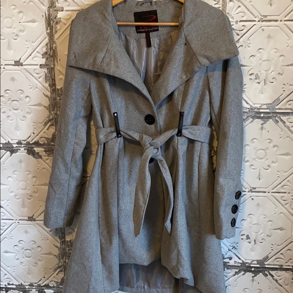 Yoki Jackets & Blazers - Gray single breasted pea coat